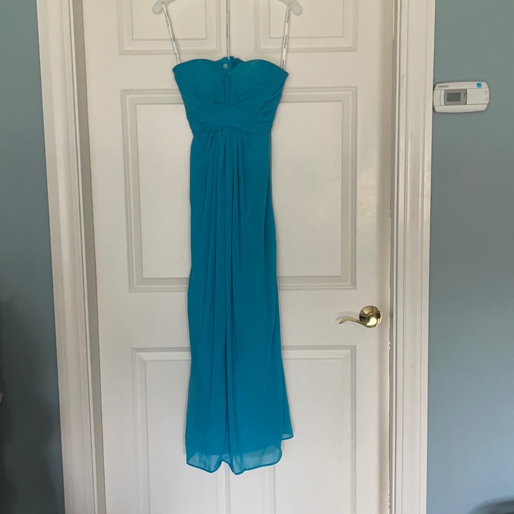 Blue prom dress